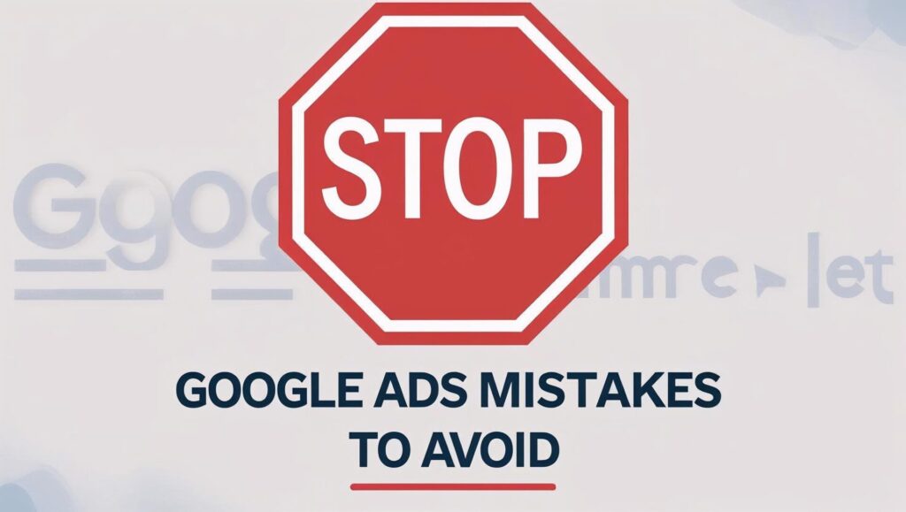 Google Ads mistakes for e-commerce